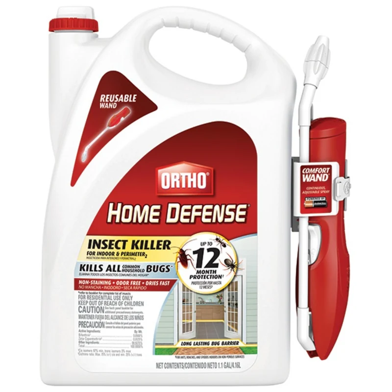 ORTHO HOME DEFENSE INSECT KILLER FOR INDOOR & PERIMETER RTU WAND 1.1 GAL 11.702 lbs